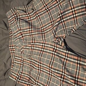 Shein Curve 5XL women's plus sized slacks plaid